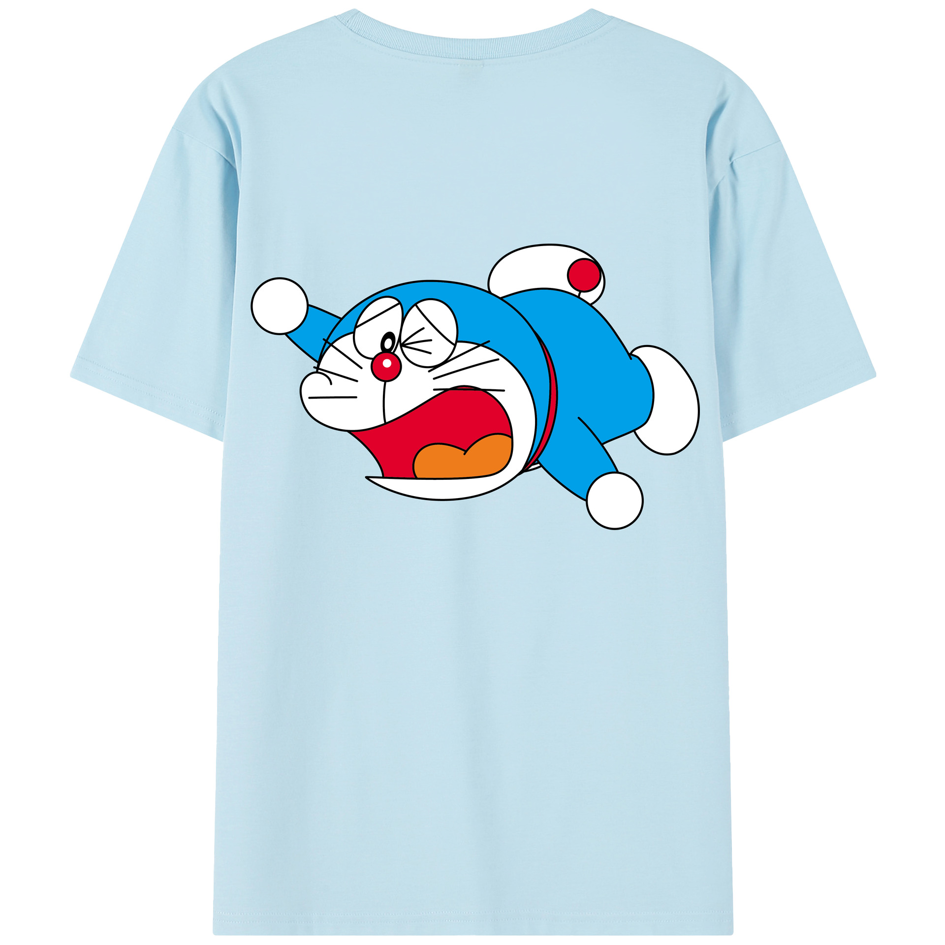 （画像用） ドラえもん Doraemon 綿100％半袖Tシャツ（背面プリント）